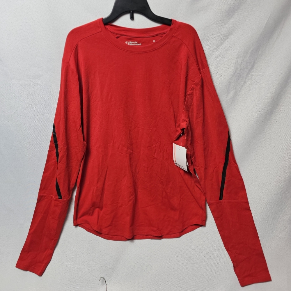 NWT Sports Illustrated Red Long Sleeve Performance Tee - Size M